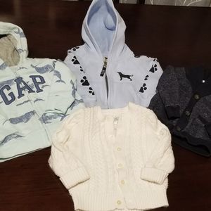 Bundle: 4 Piece Baby Sweater and Hoodie Set